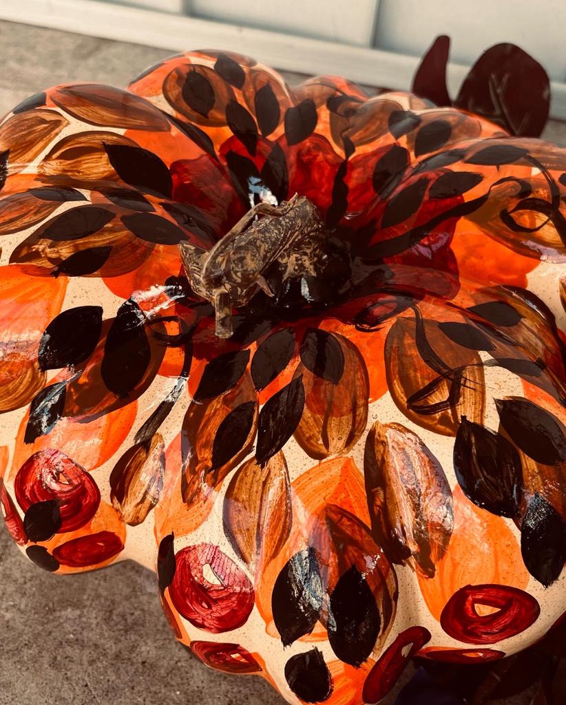 Fall pumpkin decor
