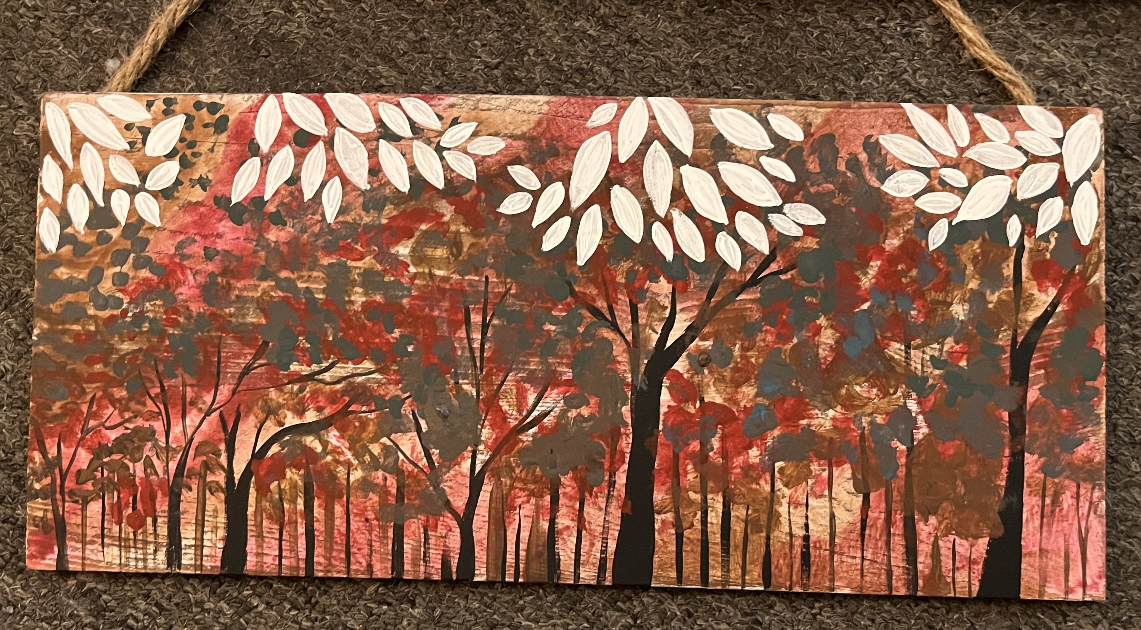 Fall wall hanging