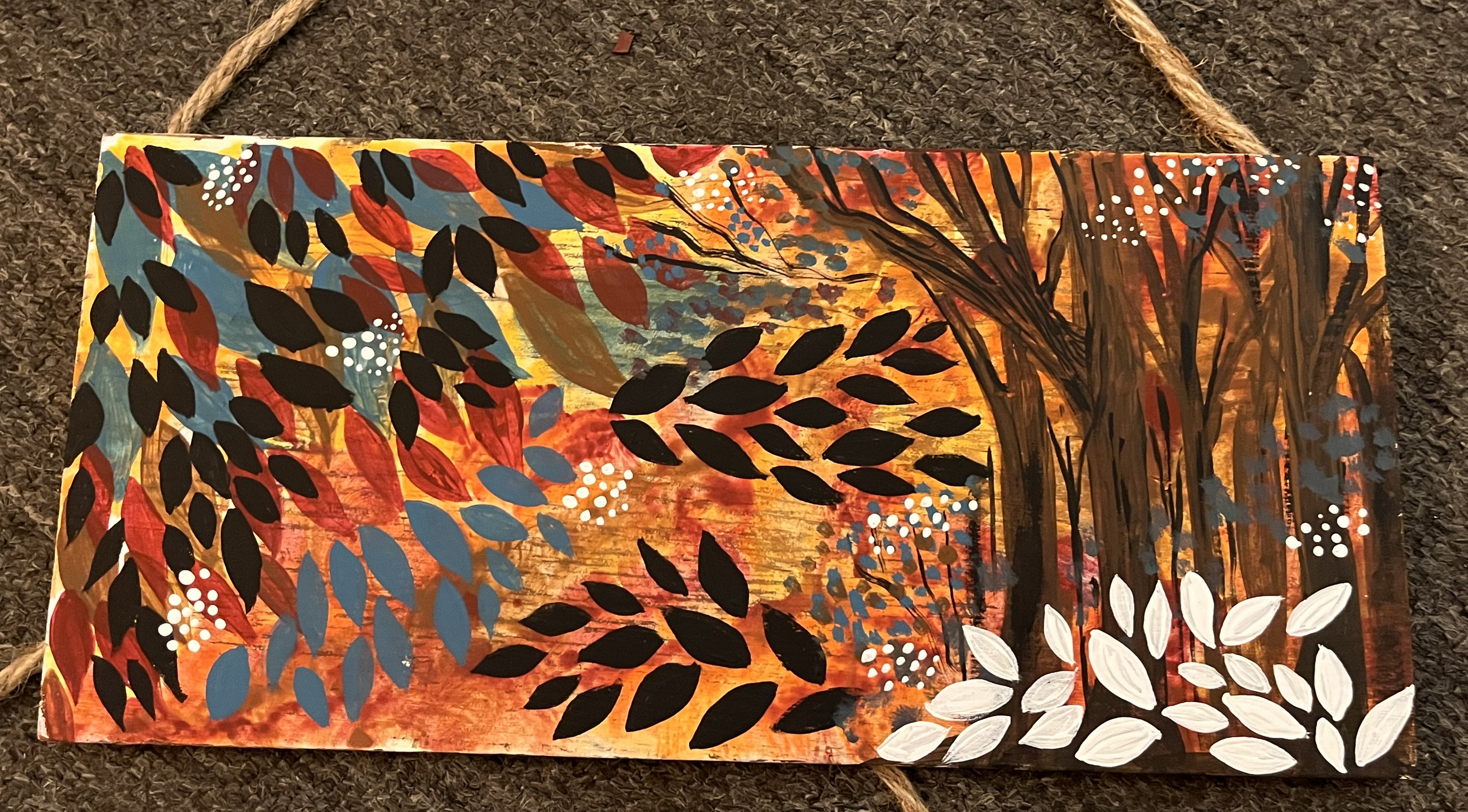 Fall wall hanging